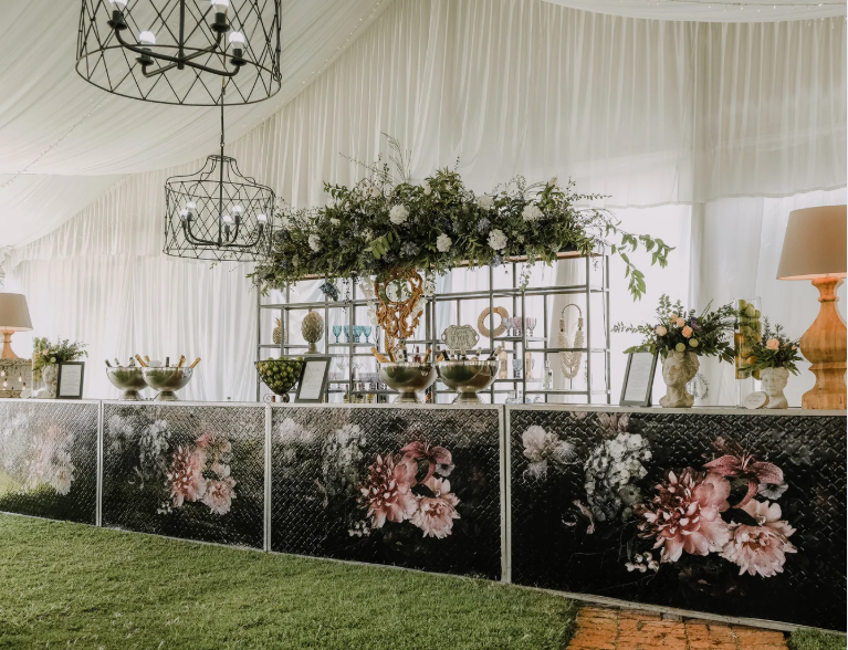 professional tent services for wedding reception