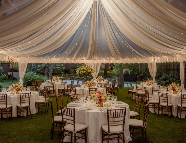 Summer party tent