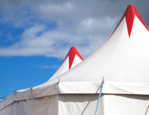 tent sidewalls red top